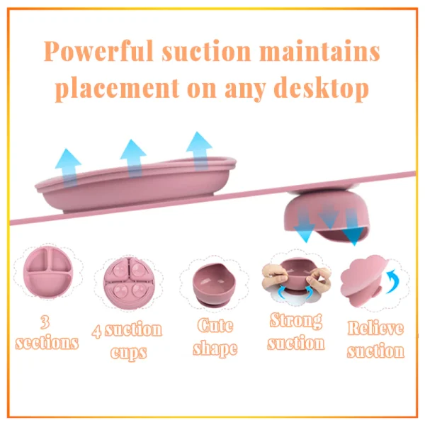 Baby Silicone Dining Set 8 Piece