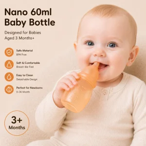 60ml Silicone Baby Feeding Bottle