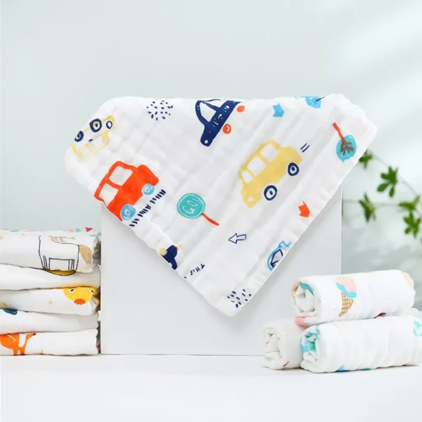 Random 25x25cm 6 Layer Baby Handkerchief