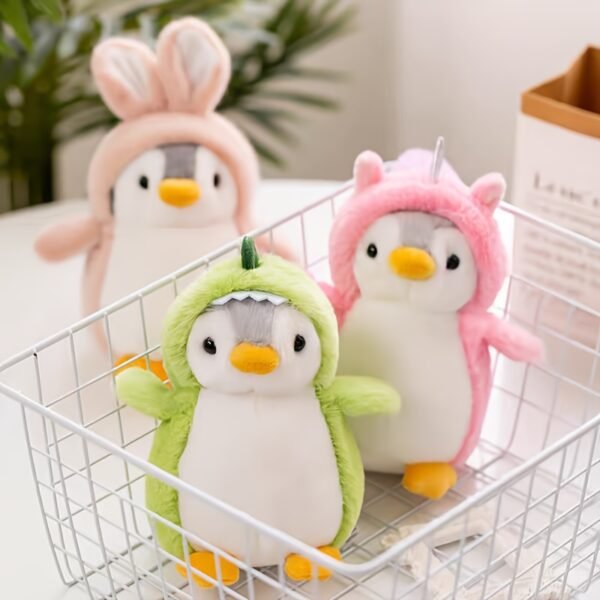 20cm Mushroom Bear Penguin Velvet Plush Toy Cute Soft Stuffed Animal Doll Collection for Kids