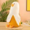 Cute Peeled Banana Duck Plush Toy Soft Stuffed Animal Pillow Doll for Kids & Home Décor
