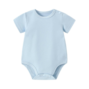 Unisex Baby Pastel Blue Short-Sleeve Everyday Bodysuit