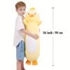 36-Inch Giant Duck Plush Toy Soft Stuffed Animal Pillow Cushion for Kids & Home Décor
