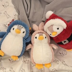 20cm Mushroom Bear Penguin Velvet Plush Toy Cute Soft Stuffed Animal Doll Collection for Kids
