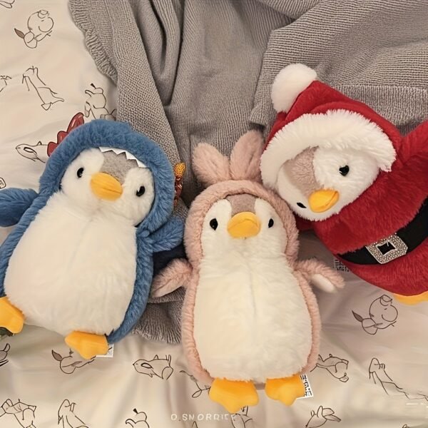20cm Mushroom Bear Penguin Velvet Plush Toy Cute Soft Stuffed Animal Doll Collection for Kids
