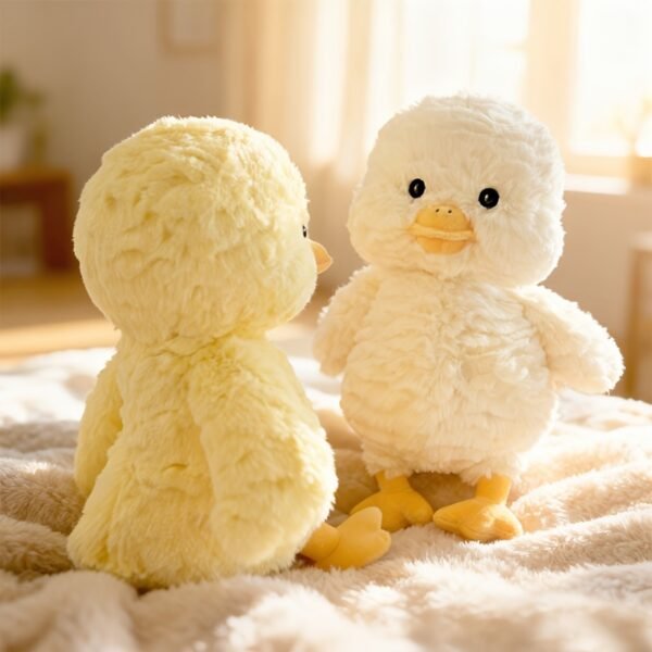 Adorable Yellow Duck Plush Toy Soft Stuffed Animal Doll for Kids Room Décor & Gift Collection