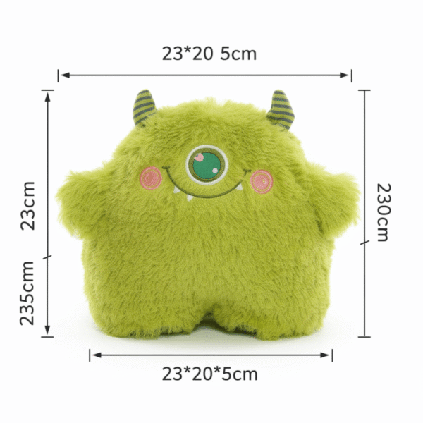 Cute Monster Plush Toy Cushion Pillow Soft Portable Stuffed Doll for Sofa Car Office & Gift Decoration