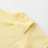 Unisex Baby Pastel Yellow Short-Sleeve Shoulder Button Bodysuit