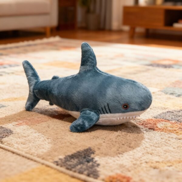 Large Tie Dye Shark Plush Toy Soft Washable Stuffed Animal Pillow Cushion for Kids Companion & Décor