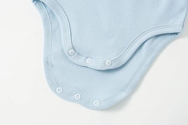 Unisex Baby Pastel Blue Short-Sleeve Everyday Bodysuit