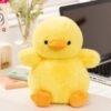 Cute Furry Duck Plush Toy Soft Stuffed Animal Doll for Kids Home Décor & Gift Collection
