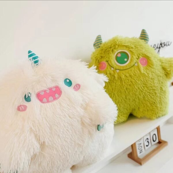 Cute Monster Plush Toy Cushion Pillow Soft Portable Stuffed Doll for Sofa Car Office & Gift Decoration