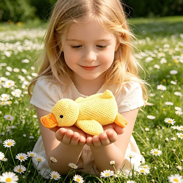2pcs Cute Duck Plush Toys & Pillow Set Soft Stuffed Animal Cushion Doll for Children
