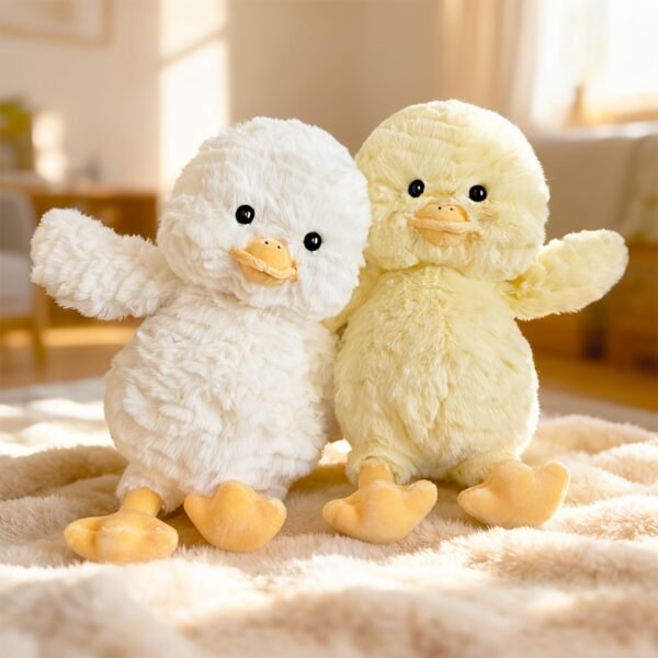 Adorable Yellow Duck Plush Toy Soft Stuffed Animal Doll for Kids Room Décor & Gift Collection